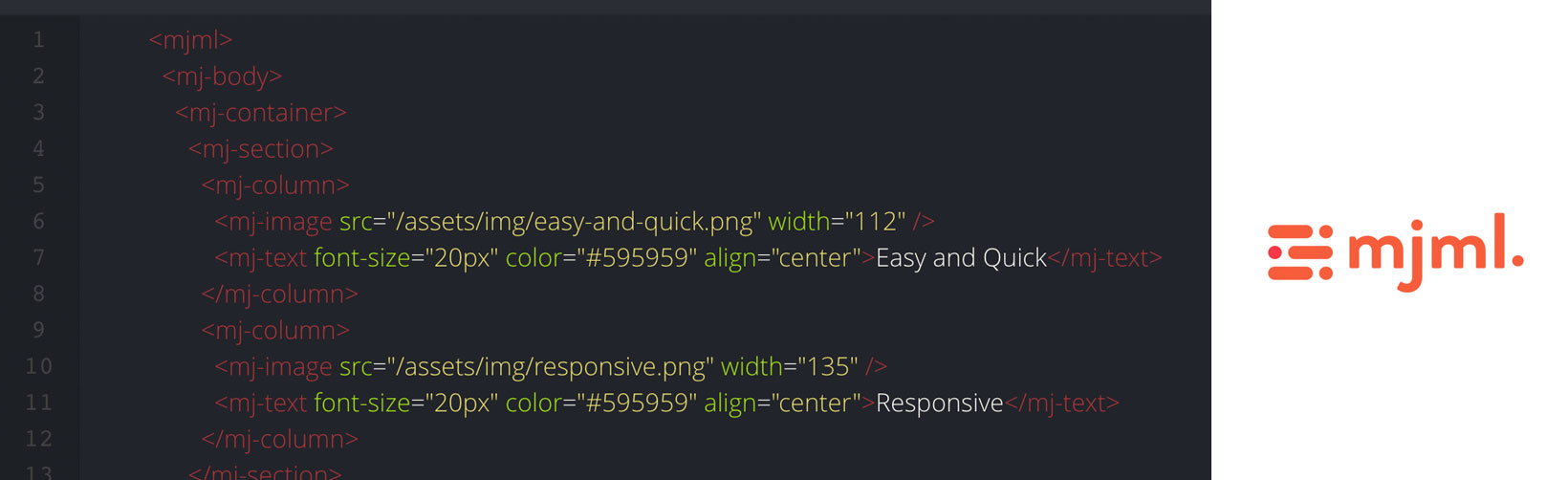 Responsive email design framework MJML to the test